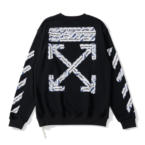 Off-White 829 arrow print hoodie black