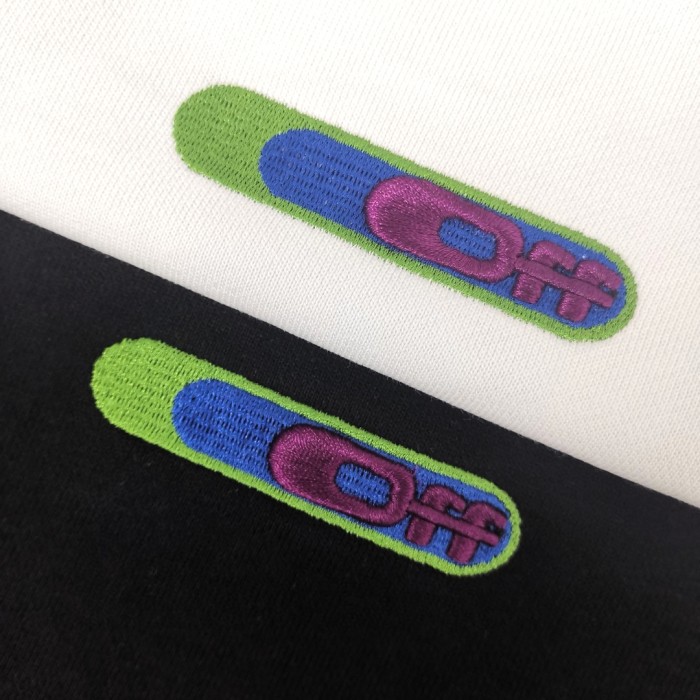 Off-White bamboo arrow print hooded sweater black