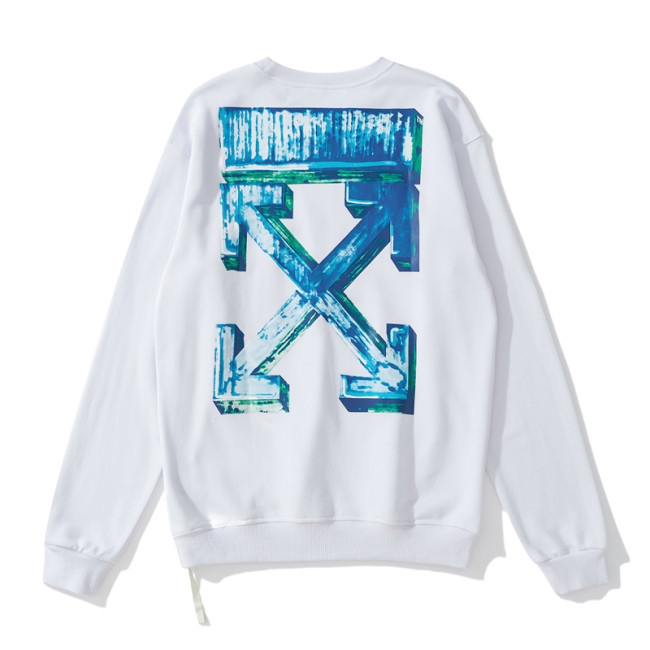 Off-White marker pen hoodie white/blue