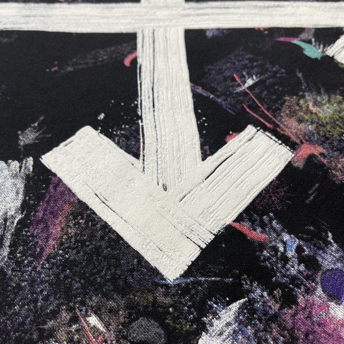 Off-White fireworks arrow hooded cardigan sweatshirt