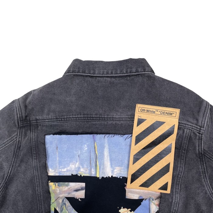 Off-White Oil painting arrow denim jacket