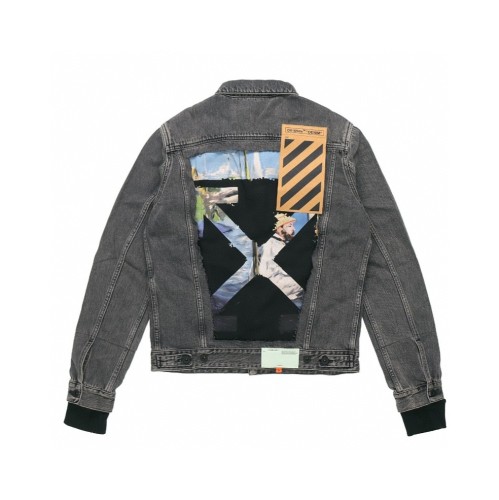 Off-White Oil painting arrow denim jacket