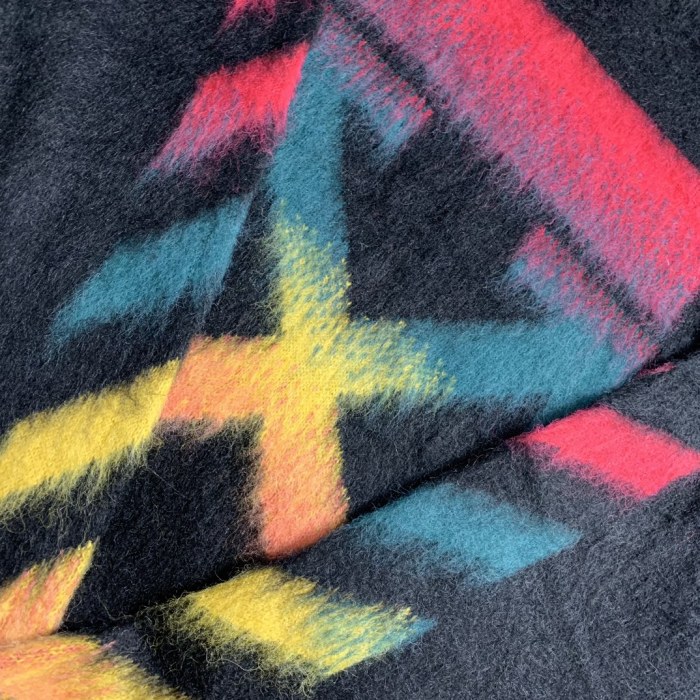 Off-White gradient arrow mohair hoodie