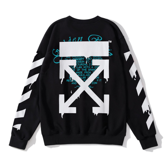 Off-White water droplets print hoodie black