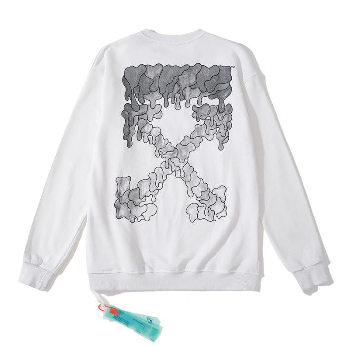 Off-White dissolve arrow  hoodie white