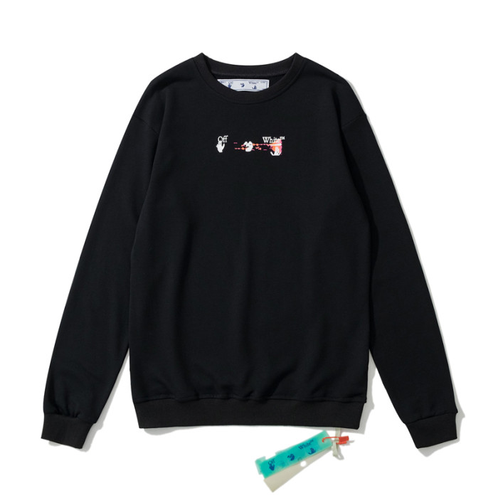 Off-White 863 arrow logo hoodie black