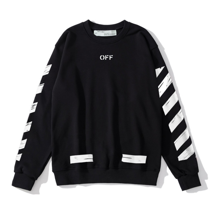 Off-White square arrow print hoodie black