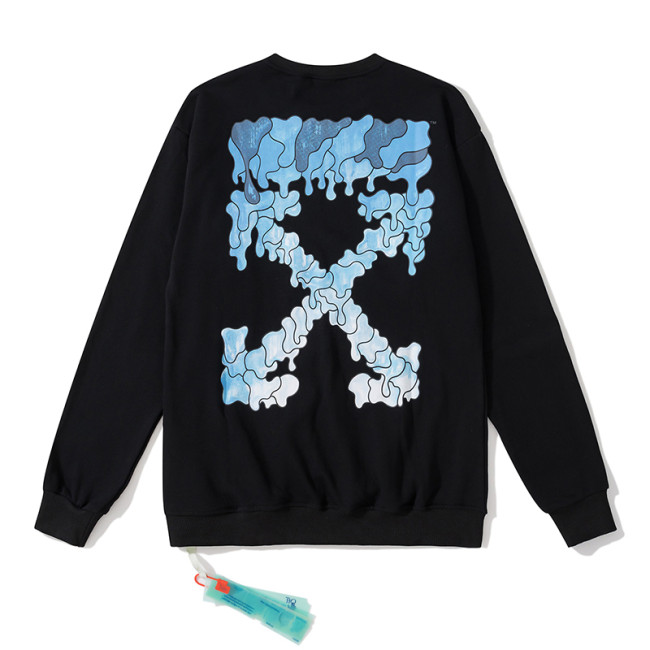 Off-White arrow dissolve hoodie black/blue