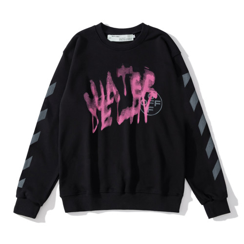 Off-White 858 logo print hoodie black