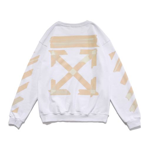 Off-White square arrow print hoodie white/beige