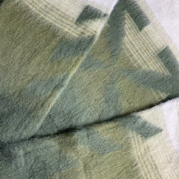 Off-White gradient arrow mohair hoodie beige/orange