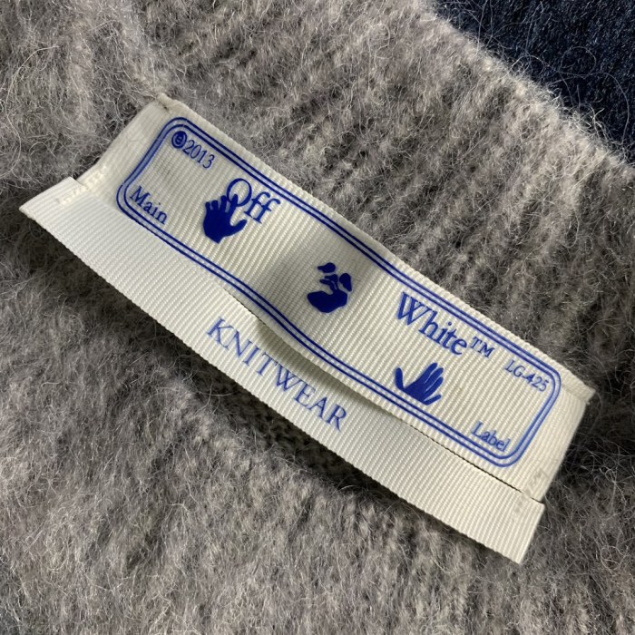 Off-White gradient arrow mohair hoodie