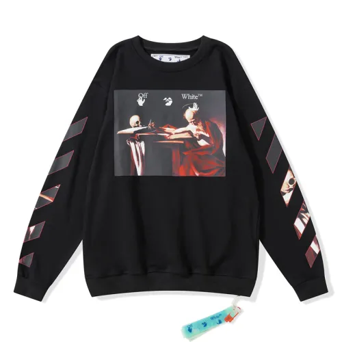 Off-White arrow logo hoodie black