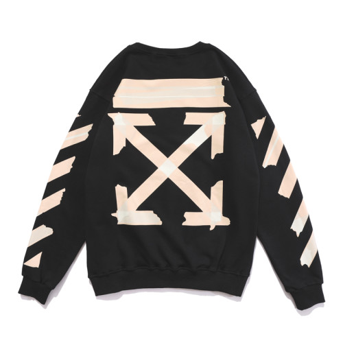 Off-White square arrow print hoodie black/beige