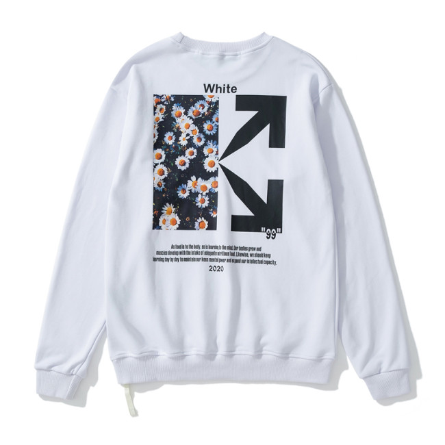 Off-White little daisy print hoodie white