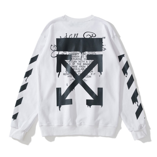Off-White water droplets print hoodie white