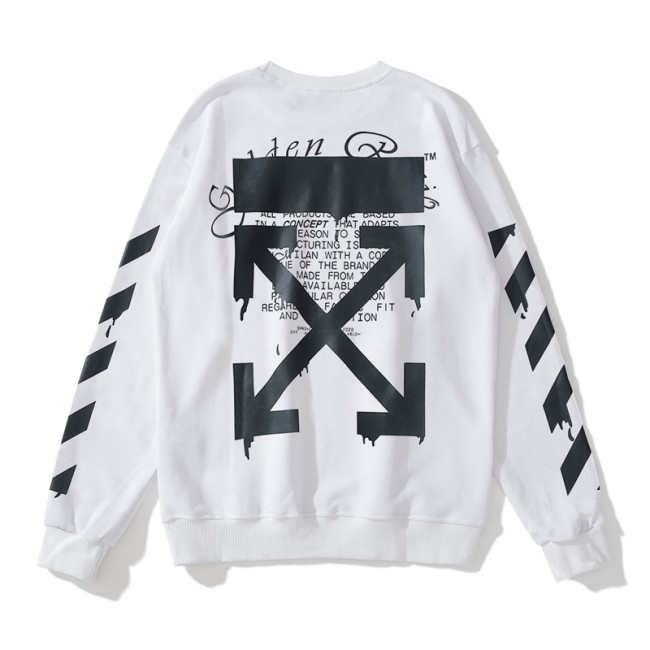 Off-White water droplets print hoodie white