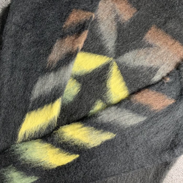 Off-White gradient arrow mohair hoodie