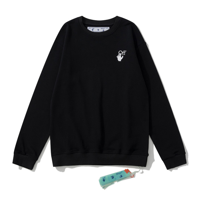 Off-White splash ink arrow print hoodie black