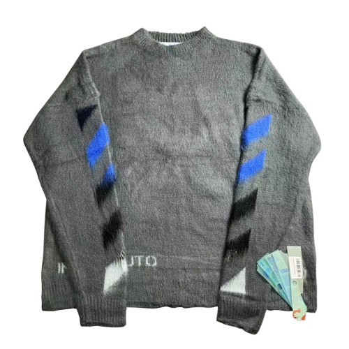 Off-White gradient arrow mohair hoodie