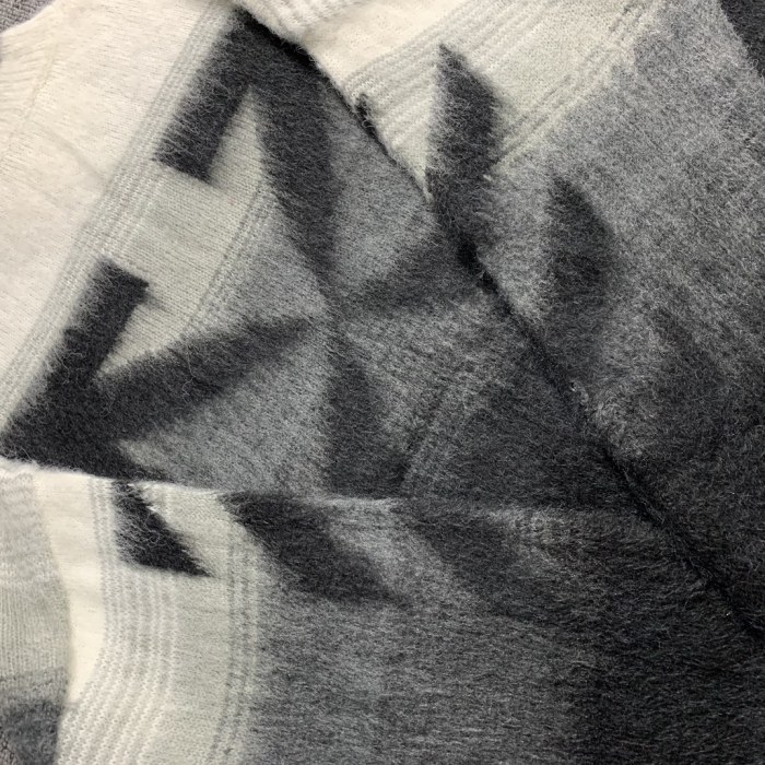 Off-White gradient arrow mohair hoodie