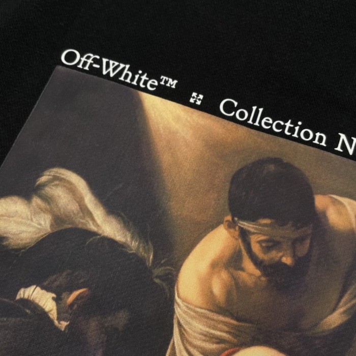 Off-White kill print hooded sweater black