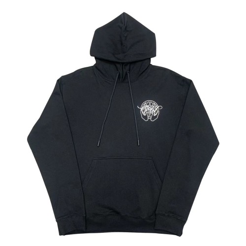 Off-White black palm print hooded sweater