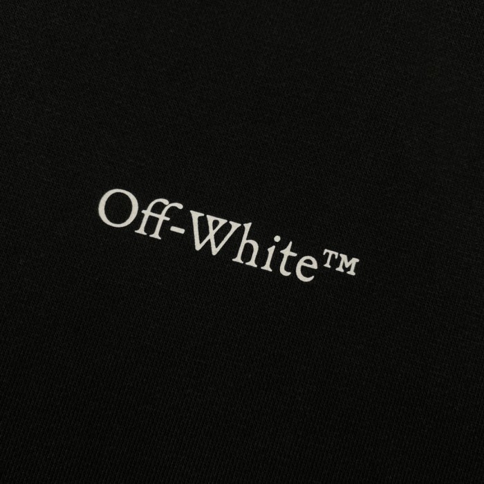 Off-White kill print hooded sweater black