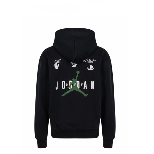 Off-White air man print hooded sweater black