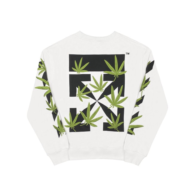 Off-White bamboo arrow print hoodie white