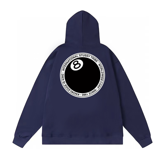 STUSSY BALL 8 HOODIE NAVY