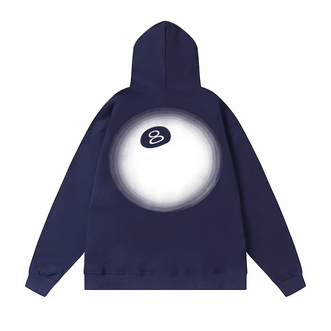 STUSSY 8 BALL HOODIE NAVY