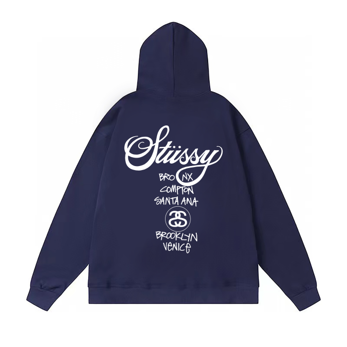 STUSSY WORLD TOUR HOODIE NAVY