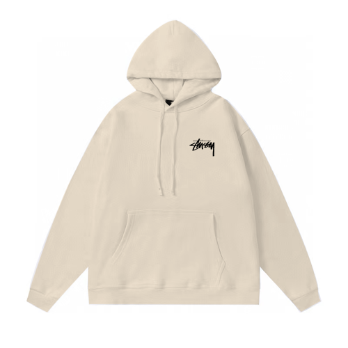 STUSSY 8 BALL HOODIE CREAM