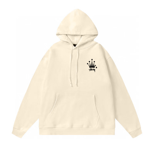 STUSSY CROWN PRINT HOODIE CREAM