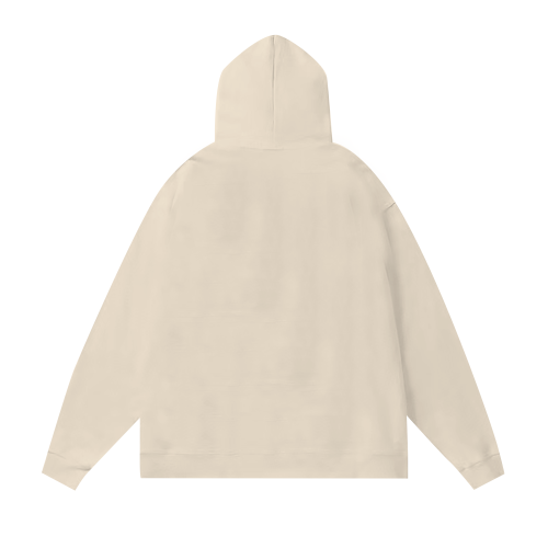STUSSY FLAME PRINT HOODIE CREAM