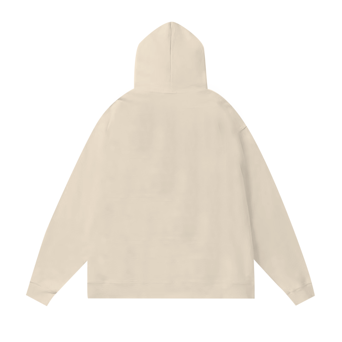 STUSSY FLAME PRINT HOODIE CREAM