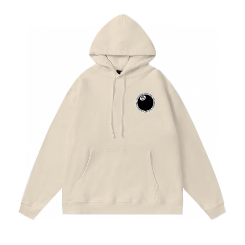 STUSSY BALL 8 HOODIE CREAM