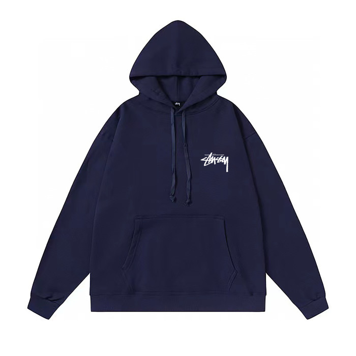 STUSSY DICE PRINT HOODIE NAVY