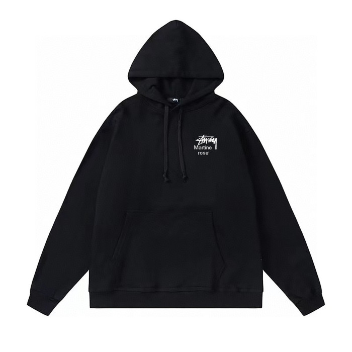 STUSSY CHARACTER PRINT HOODIE BLACK