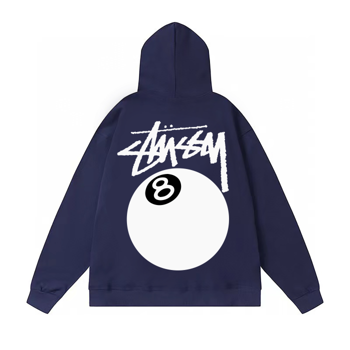 STUSSY BALL 8 HOODIE NAVY