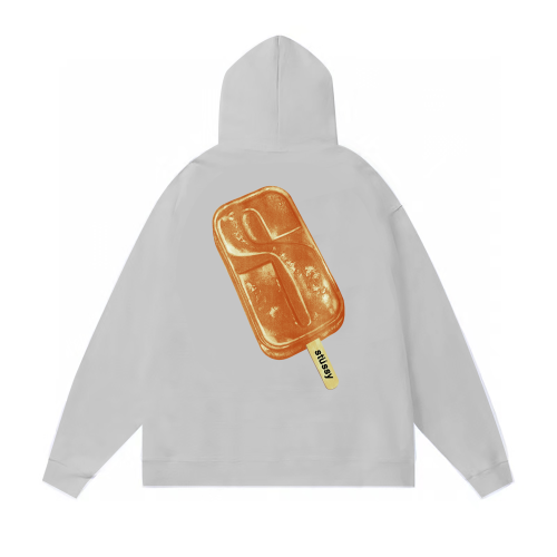 STUSSY POPSICLE PRINT HOODIE GREY