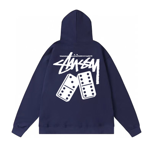STUSSY DICE PRINT HOODIE NAVY