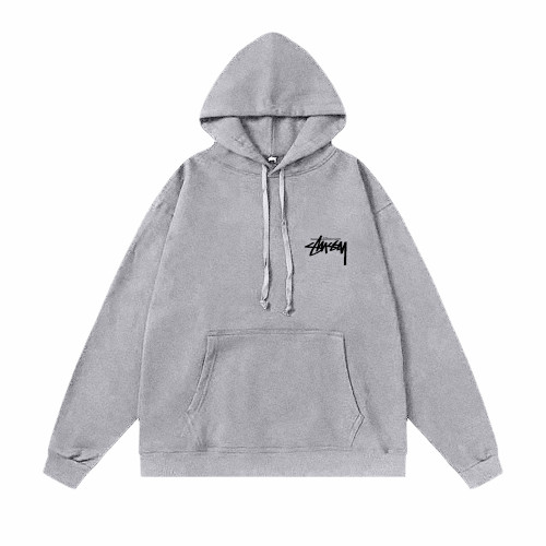 STUSSY DICE PRINT HOODIE GREY