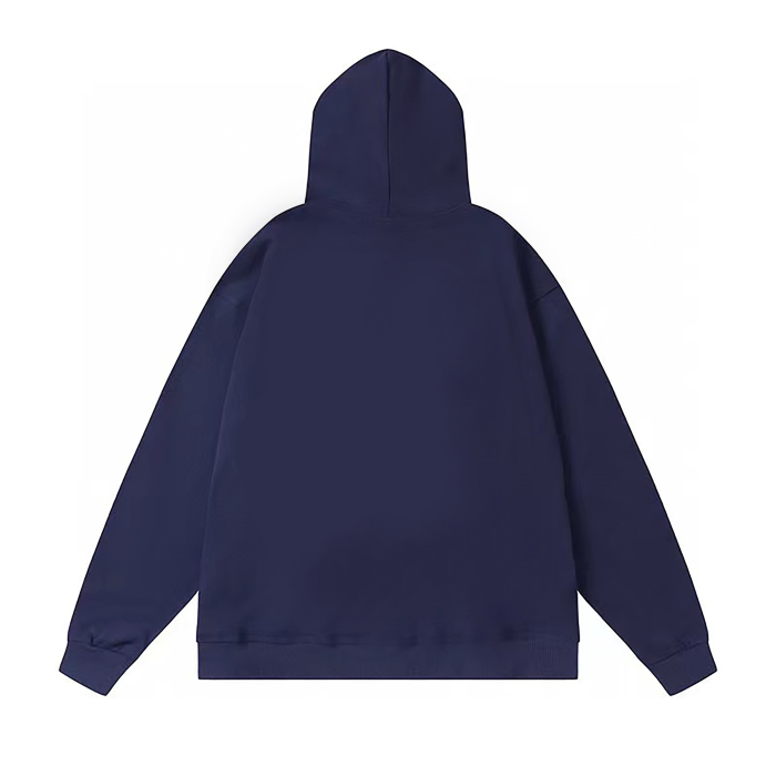 STUSSY FLAME PRINT HOODIE NAVY
