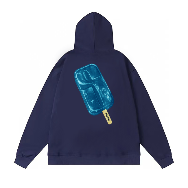 STUSSY POPSICLE PRINT HOODIE NAVY
