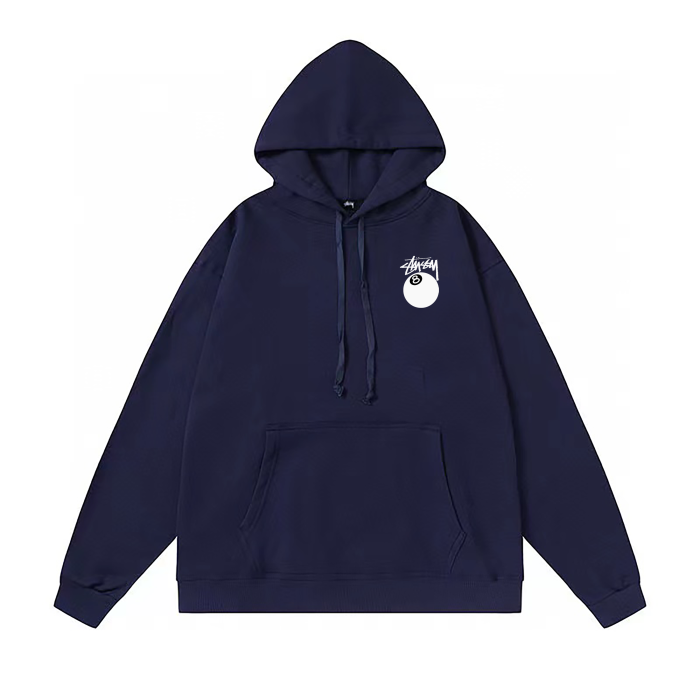 STUSSY BALL 8 HOODIE NAVY