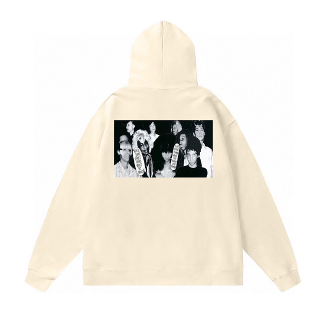 STUSSY CHARACTER PRINT HOODIE CREAM