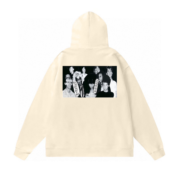 STUSSY CHARACTER PRINT HOODIE CREAM