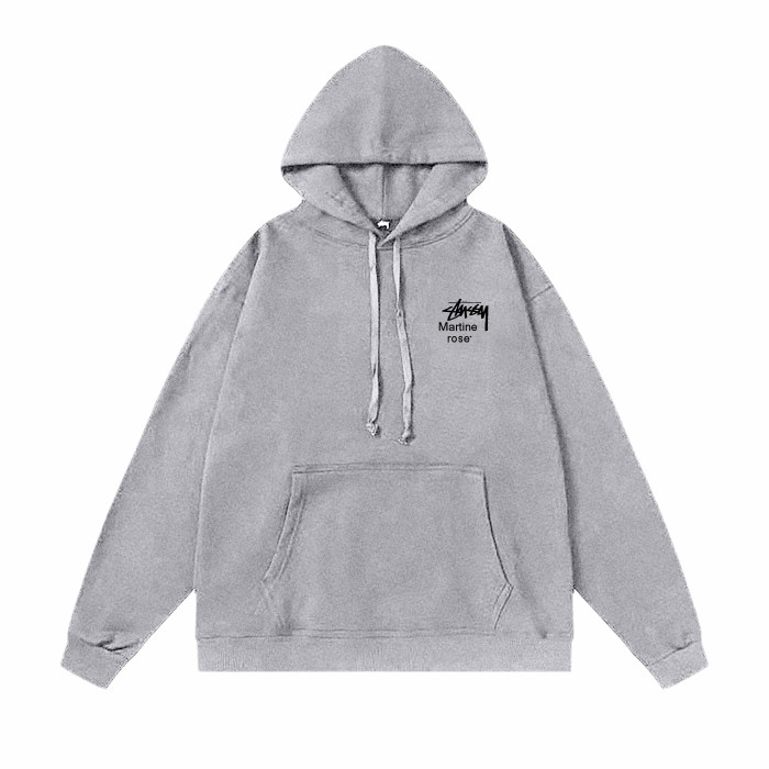 STUSSY CHARACTER PRINT HOODIE GREY